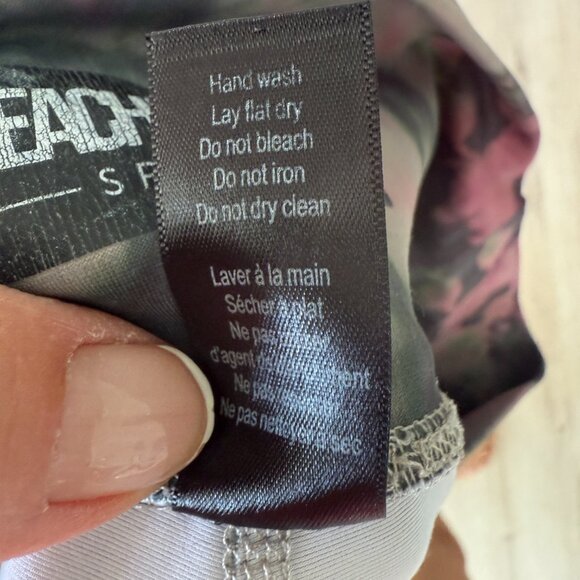 Beach Riot Sport Piper Leggings Pink Green Size Medium - Picture 9 of 10